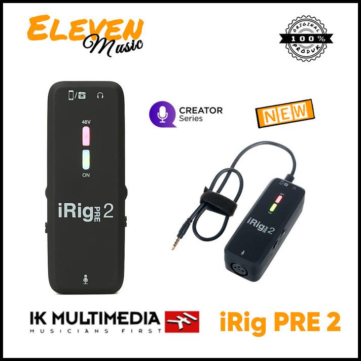 Irig Pre 2 Mobile Microphone Interface Ikmultimedia Original Irig Pre2