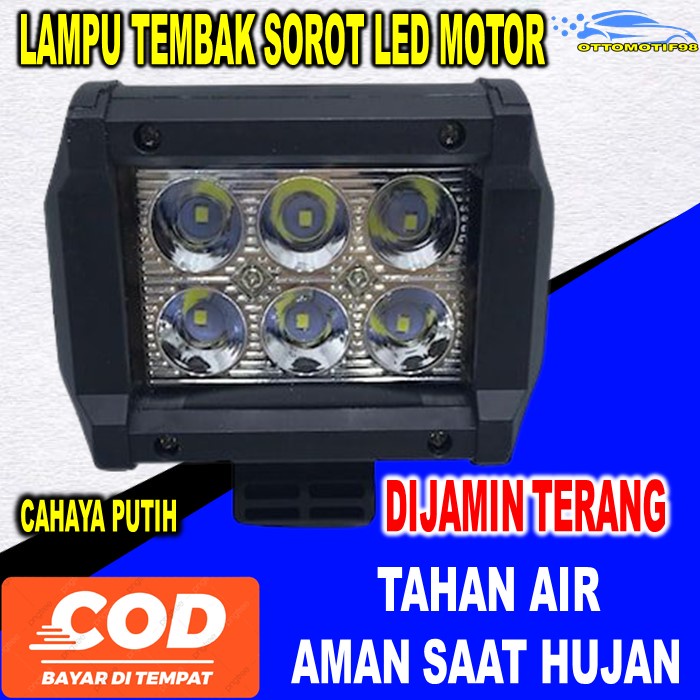 Lampu Sorot Tembak Kabut LED DLR Cree Fariasi Variasi Aksesoris Exsterior Otomotif Ottomotif Motor M