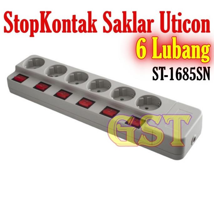 @#@#@#] stopkontak saklar isi 6 lubang uticon stop kontak