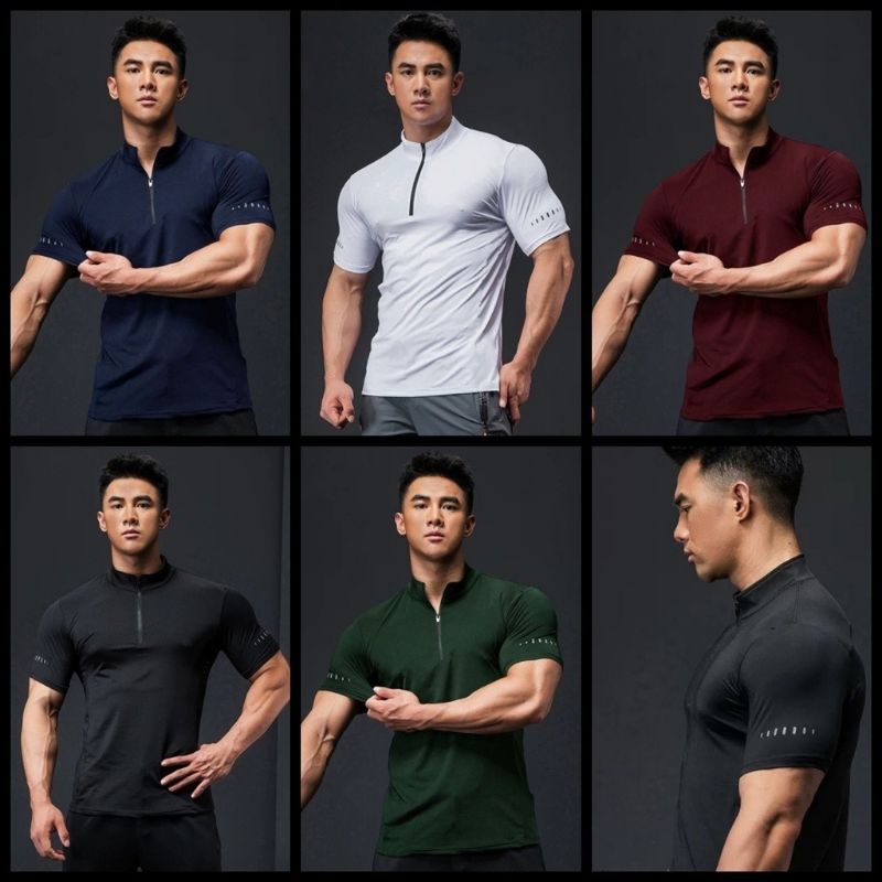 BAJU KAOS OLAHRAGA GYM PRIA ATASAN OLAHRAGA COWOK SETELAN OLAHRAGA GYM FITNESS PRIA