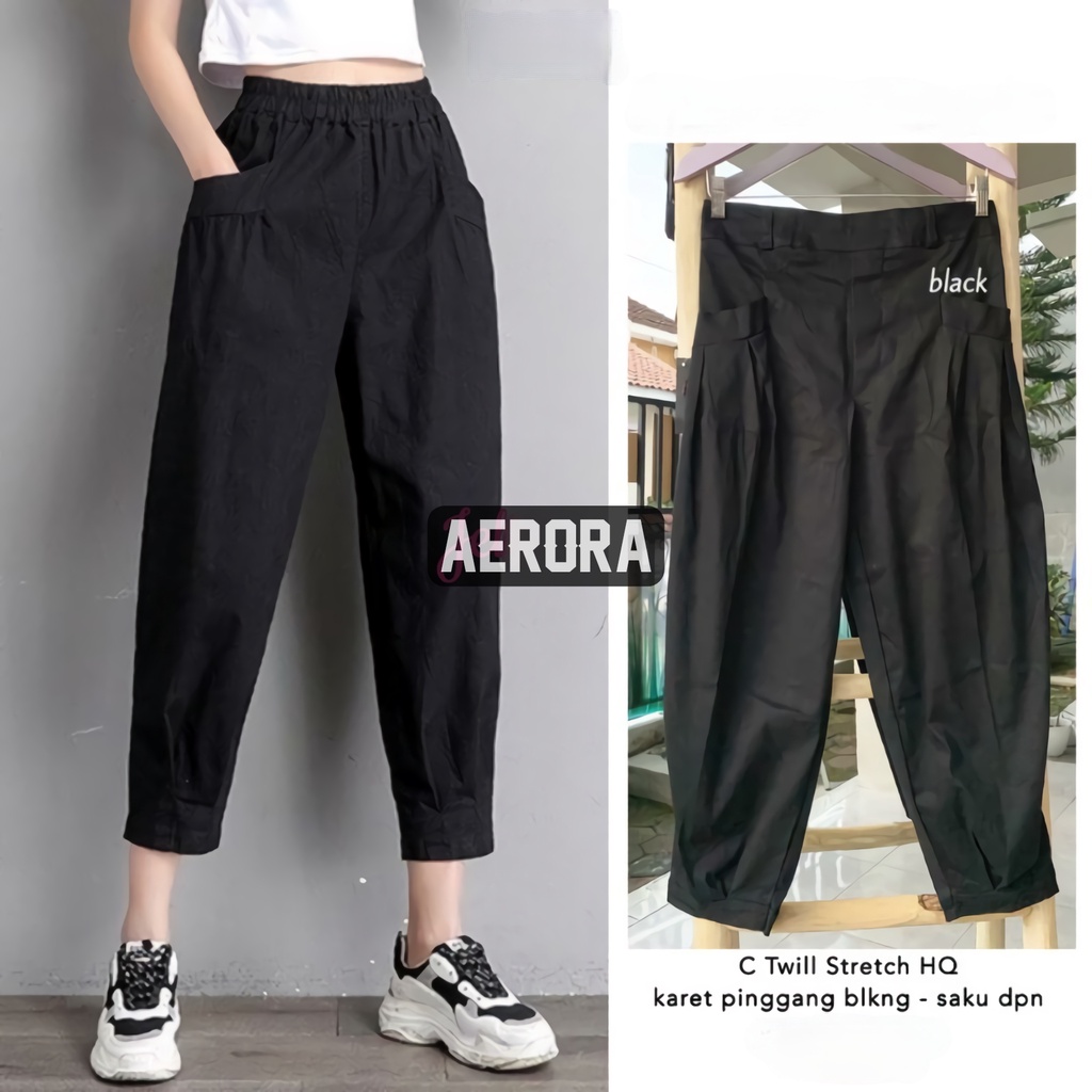 Verde Celana Baggy Bagy Gocha Pants Panjang Wanita Korean Style Kekinian Bahan Premium Katun Import Terbaru Lp 70-105 P 82 Allsize