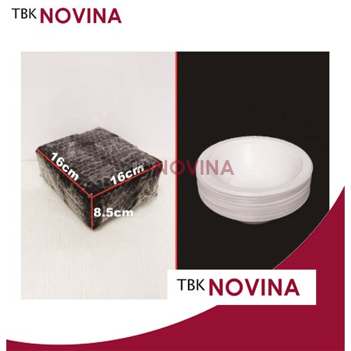 [50PCS] Mangkok Plastik Uk 6 Sedang M Party Kue Makan Disposable Murah M6 Mangkuk Sekali Pakai