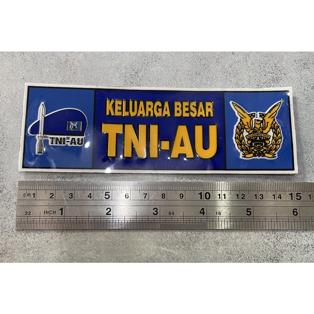 Sticker TNI AU (Panjang) - Stiker TNI Angkatan Udara - Sticker Mobil - Stiker- Panjang