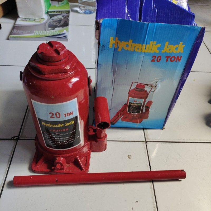 dongkrak botol 20 ton / hydrolaulic bottle Jack 20 ton