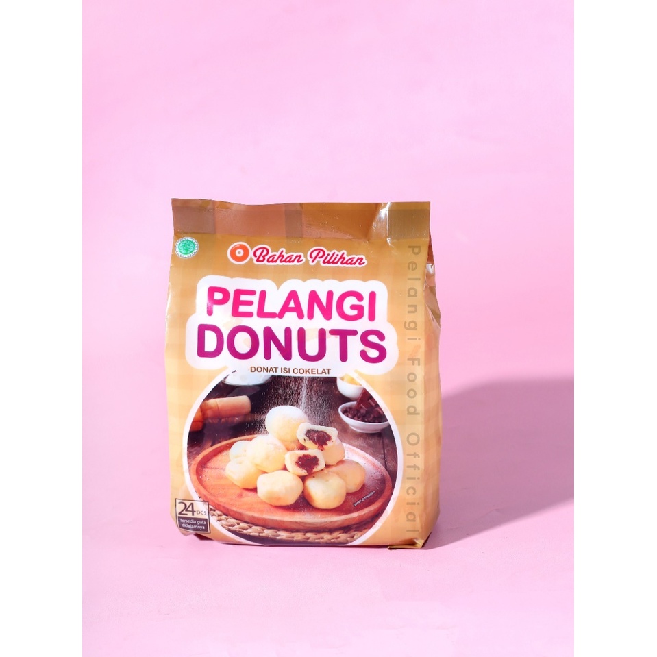 

Donat Kentang Pelangi isi Cokelat 24 pcs 480 gram