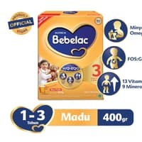 

Susu Bubuk Bebelac 3 Madu / Vanila 400 Gram - Natasha Susu