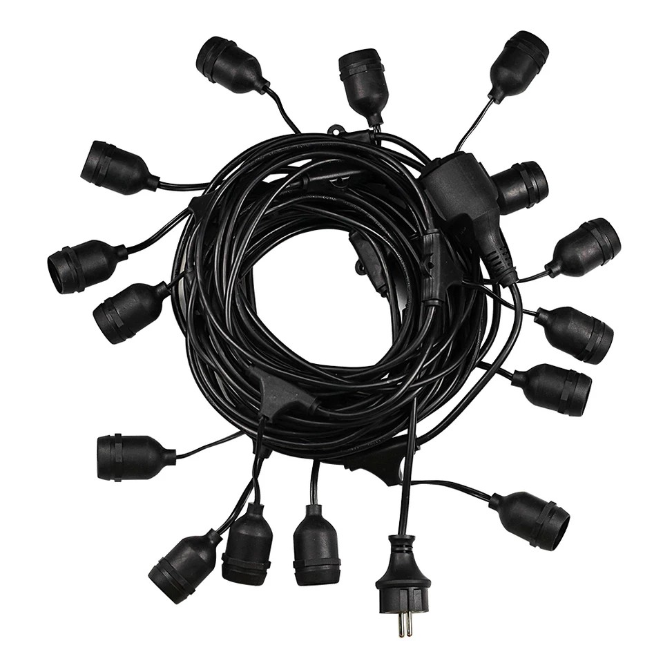 Kabel fitting gantung E27 5 meter 10 fitting 5m 10f Kabel fitting gantung E27 5 meter 10 fitting 5m 10f