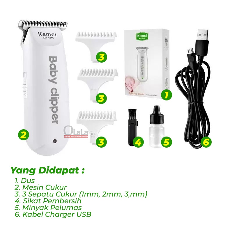 MESIN ALAT CUKUR BABY BABY CLIPPER LFQ-KM1319