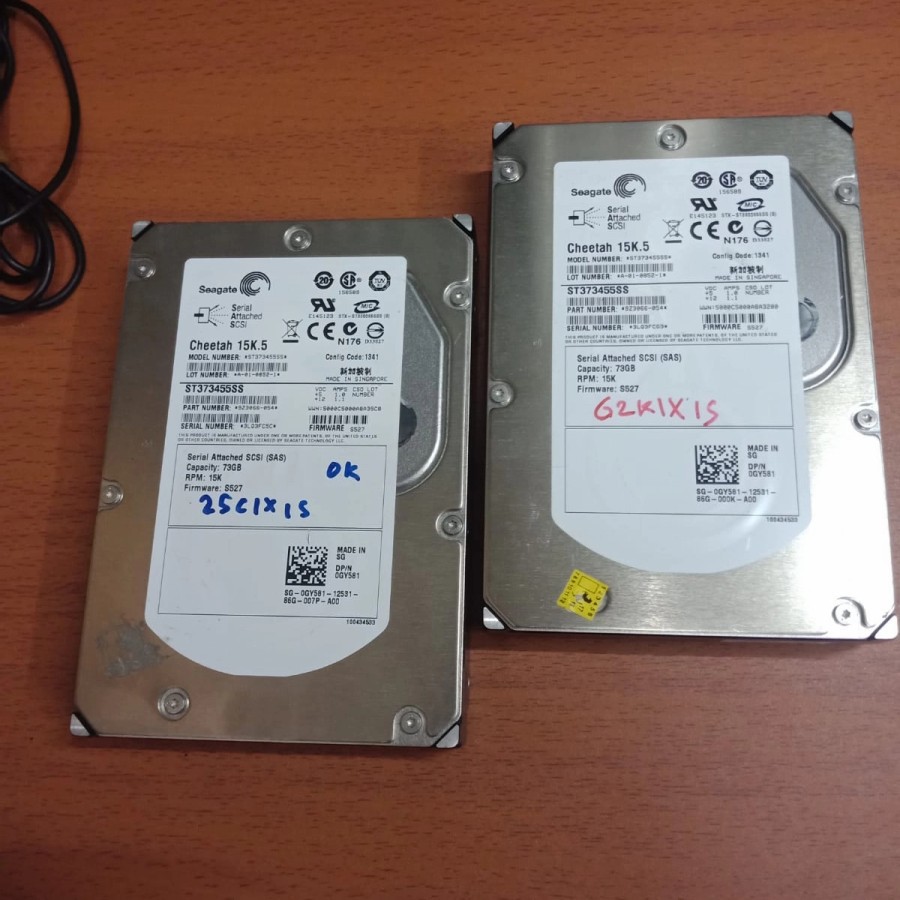Hardisk Pc Buill up/hdd Sas 80gb rpm 15000 3,5 khusus buat server dell IBM Murah meriah bergaransi