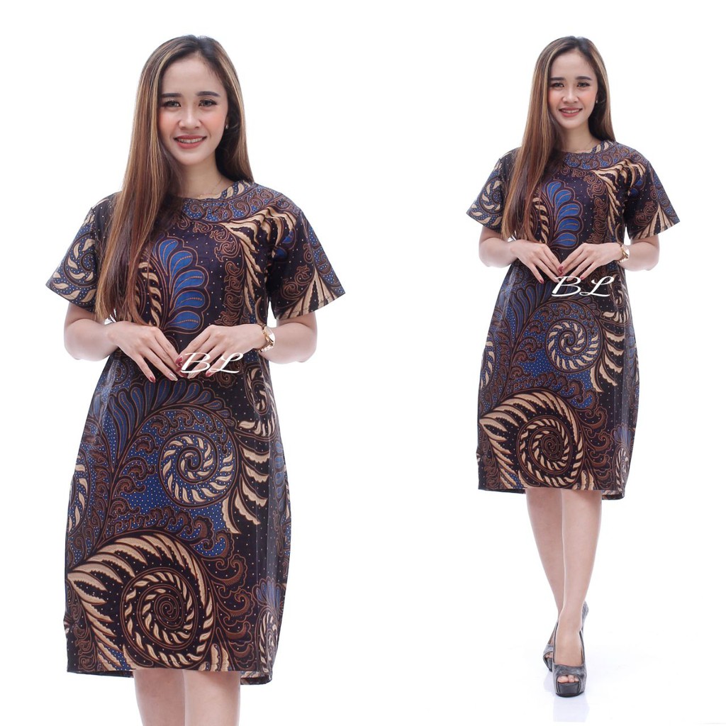 Maura Couple - Sania Ruffle Batik Couple Ori Ndoro Jowi DNT Garansi Termurah Shopee MERAK-BAJU NATAL-MOTIF 3 wANITA