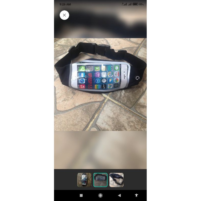 Tas pinggang hp besar untuk jogging pria dan wanita terlaris