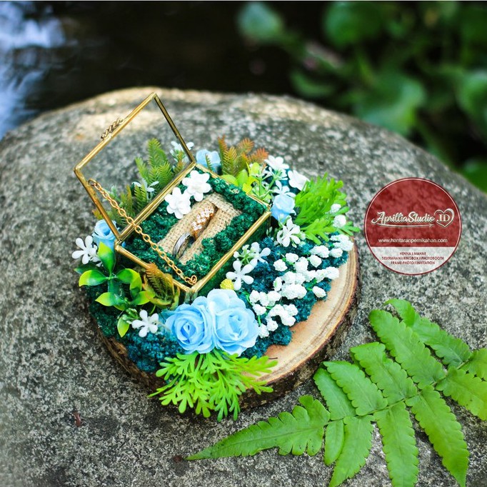 Kotak Perhiasan | Kotak Cincin | Perpans Rustic Green - 01