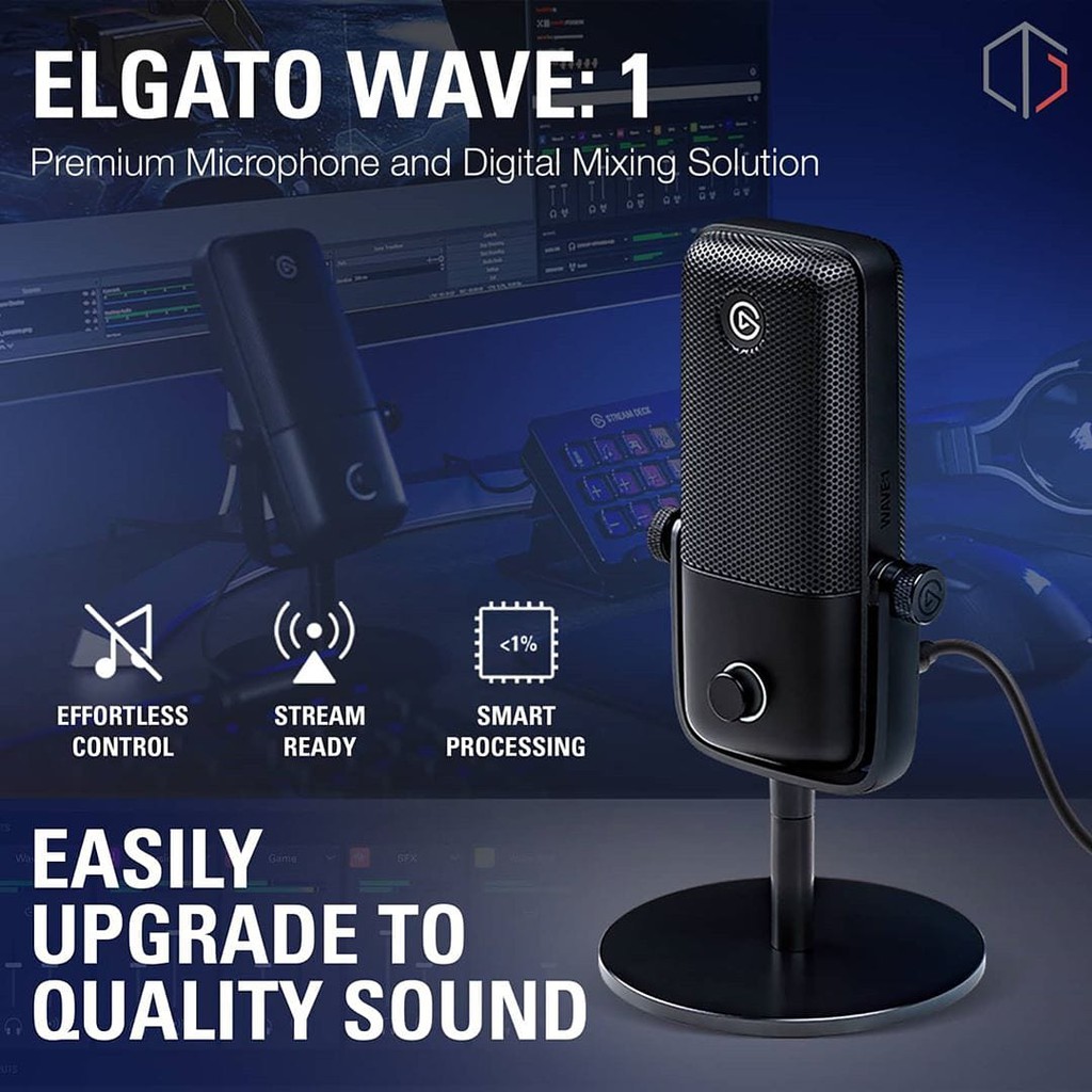 Elgato Wave:1 Premium USB Condenser Microphone Digital Mixing Solution