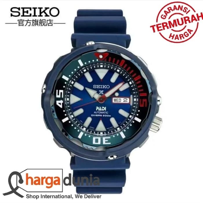 Promo Jam Tangan Pria Seiko Miyota Type : 870076 Otomatis Rubber Navy Jam Pria Sporty Best Edition G
