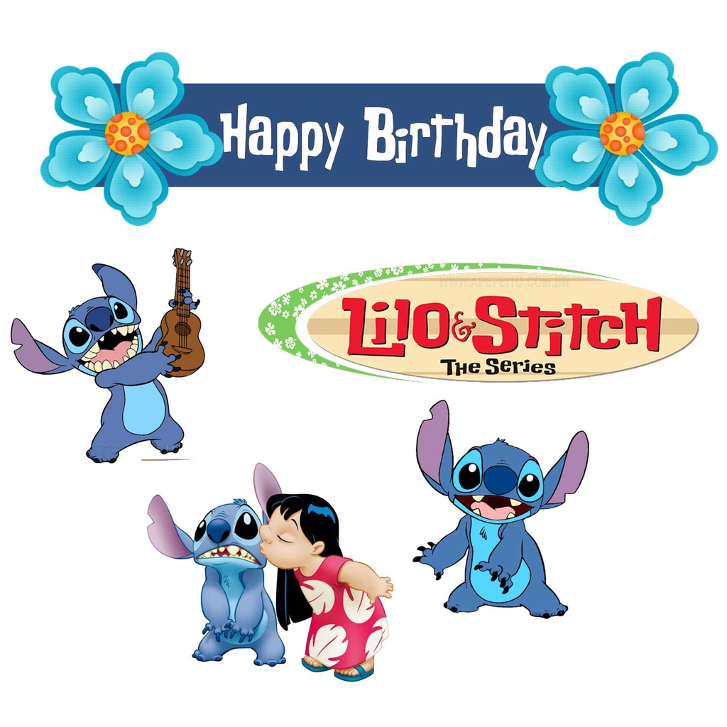 

TOPPER CAKE CUSTOM TOPPER ULANG TAHUN / HIASAN KUE CUSTOM LILO & STICH