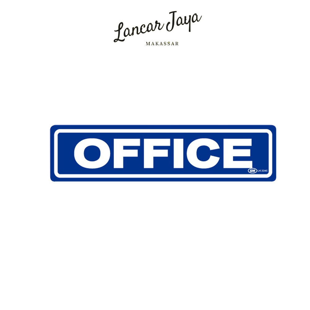 

Papan Tanda Sign Board Label Acrylic Office Kecil LK 224 C