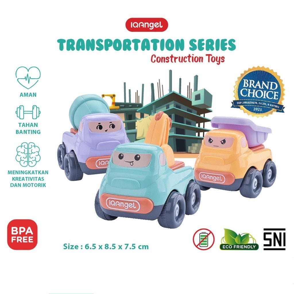 Mainan Anak - IQAngel Transportation Toys Series - Mainan Edukasi Anak