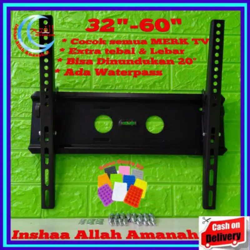 Bracket TV LED PLASMA 32&quot; up to 60 super kuat dan Kokoh