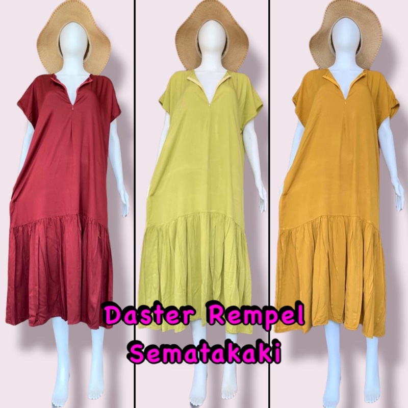 DASTER REMPEL GRAM  FASHION BUSUI SEMATAKAKI/Daster Rayon Twill Polos/Daster Rempel kekinian