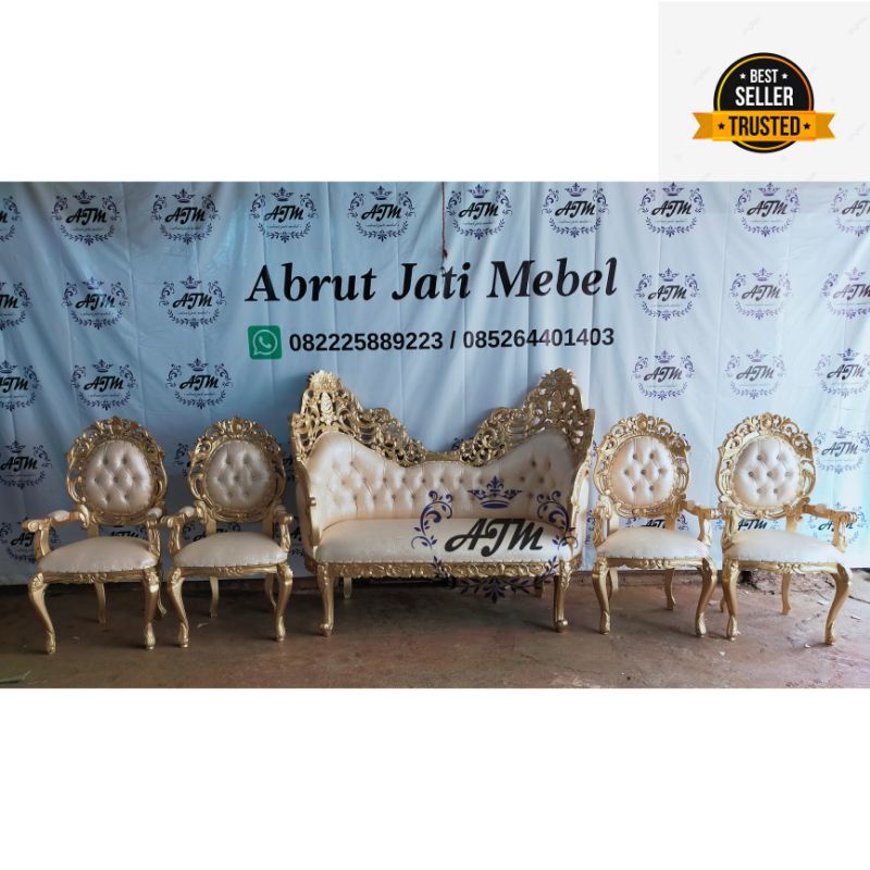 kursi pelaminan kursi raja Salman jepara