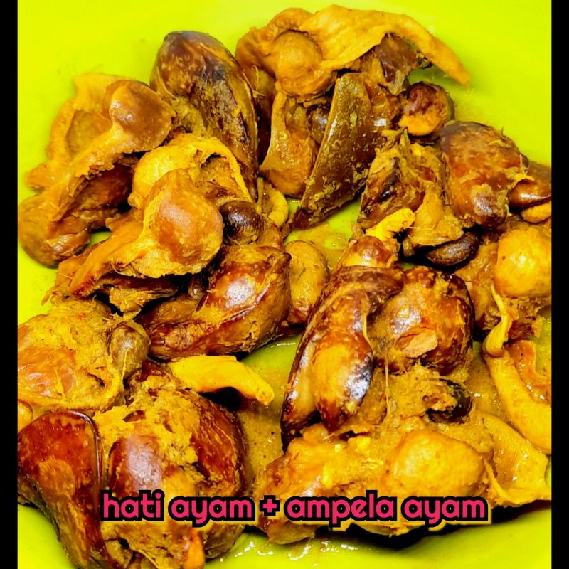 

HATI AYAM UNGKEP SIAP GORENG ATI AMPELA AYAM BUMBU KUNING