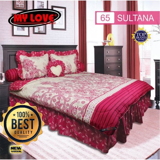 Bed Cover My Love Rumbai Sultana Queen 160x200 Best Quality Shopee Indonesia