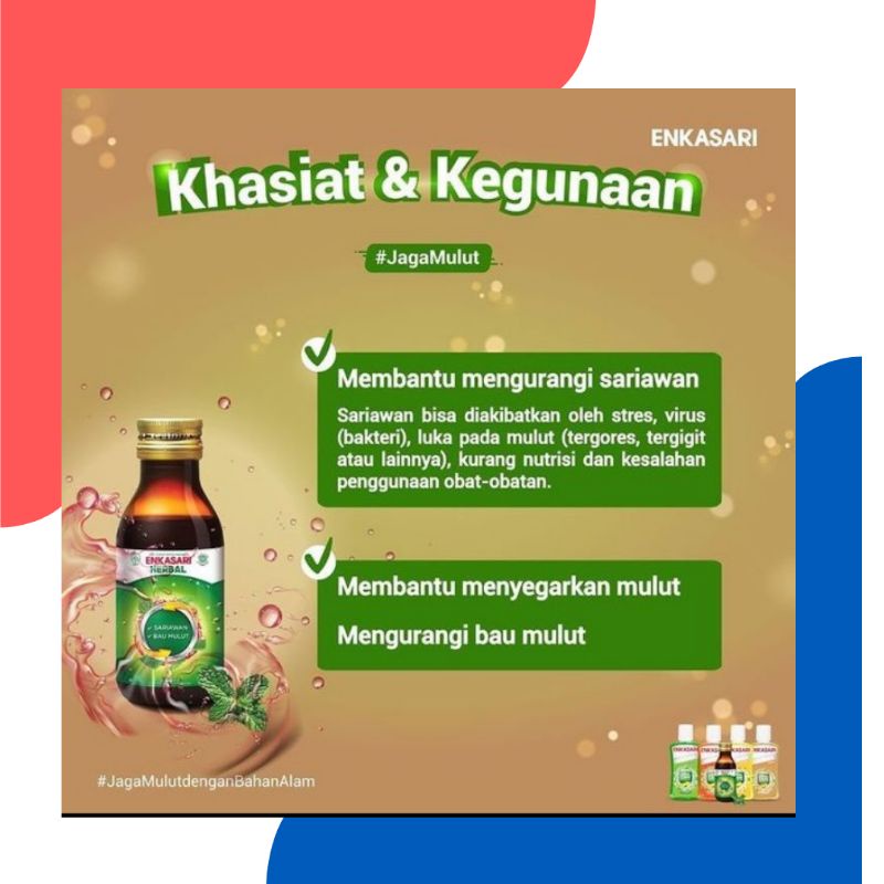 ENKASARI HERBAL 120ML OBAT KUMUR UNTUK SARIAWAN