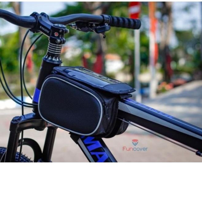 SALE✅Tas Sepeda MTB Waterproof Tempat Hp Di  Sepeda Anti Air Aksesoris Sepedah Gunung Perlengkapan S