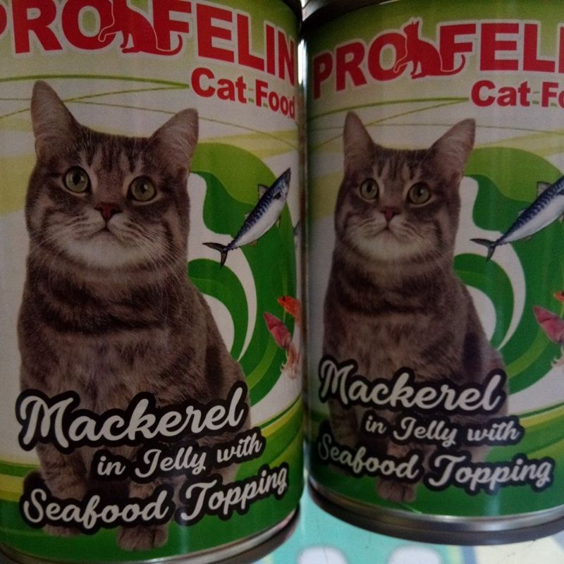 Profelin mackerel with seafood 400 gr profelin kaleng makanan kucing