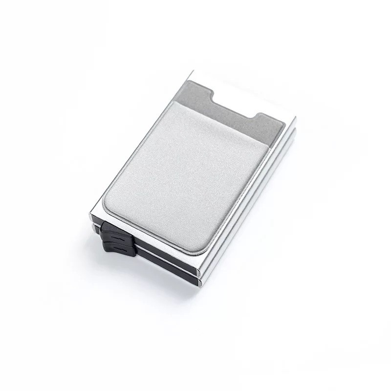 Metal Wallet Dompet Kartu RFID Anti theft Double Card Holder 1843