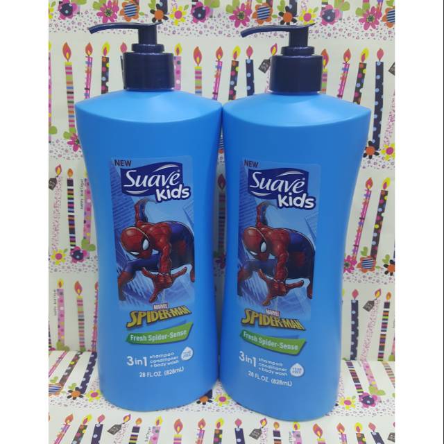 SUAVE KIDS 3IN1 LIMITED EDITION SPIDERMAN 828ml