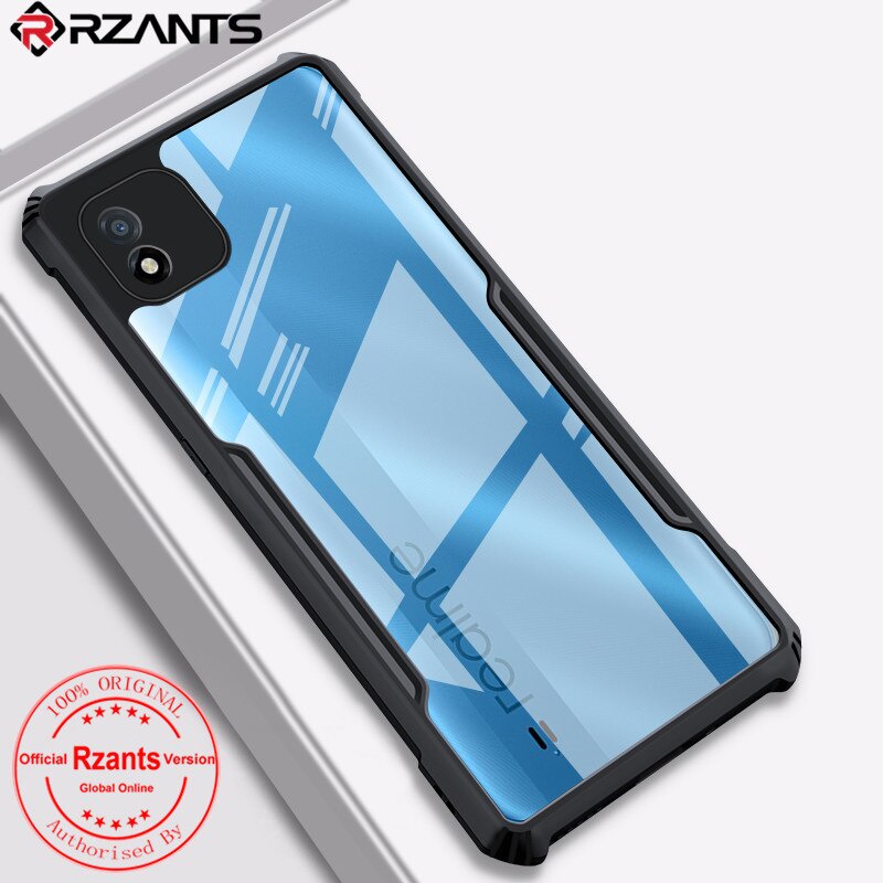 Case REALME C20 Armor Fushion Transparent Casing + Tempered Glass Full Layar dan Skin Carbon