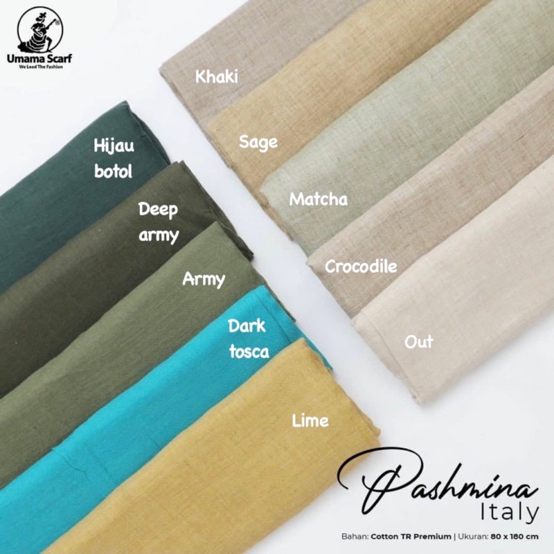 PASHMINA ITALY VOAL UMAMA TEPI RAWIS