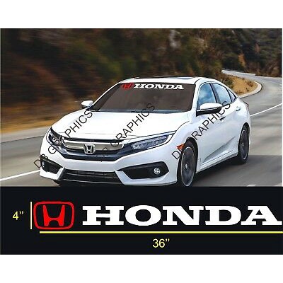 Promo Stiker Striping Logo HONDA Stiker Kaca Depan Mobil Honda