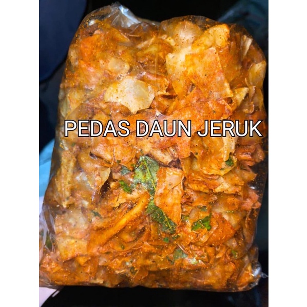 Jual Keripik Singkong Pedas Aroma Daun Jeruk Keripik Setan Shopee