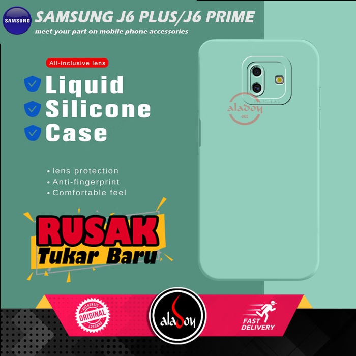 Soft Case Samsung J6 Plus / J6 Prime Case Liquid Silicone Pro Camera Premium Casing