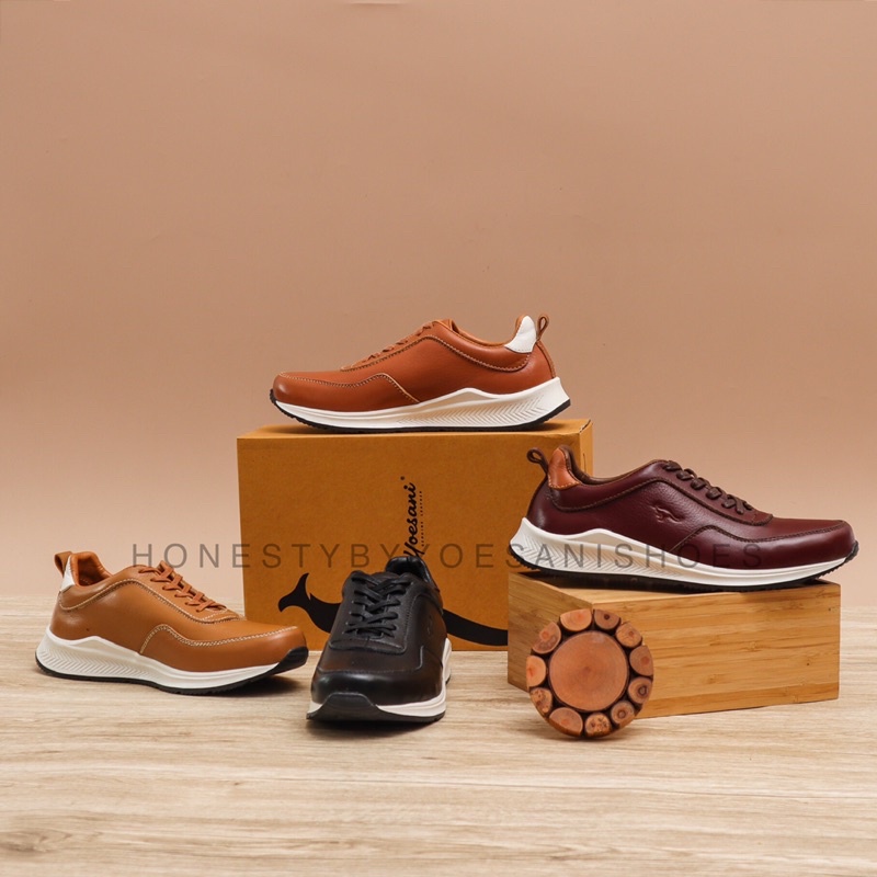 Sepatu Sneaker Kulit Pria Yoesani Shoes Az 246