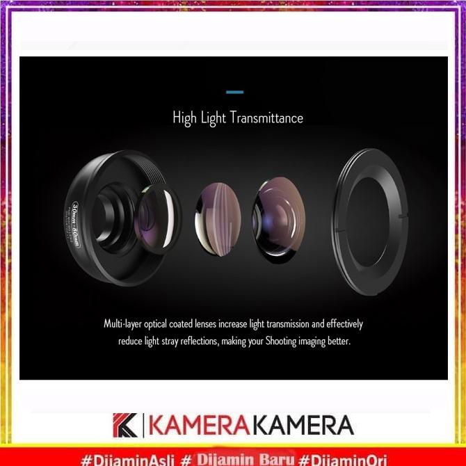APEXEL APL-HB3080 HD 4K Lensa Macro 30-80mm Lens for Smartphone