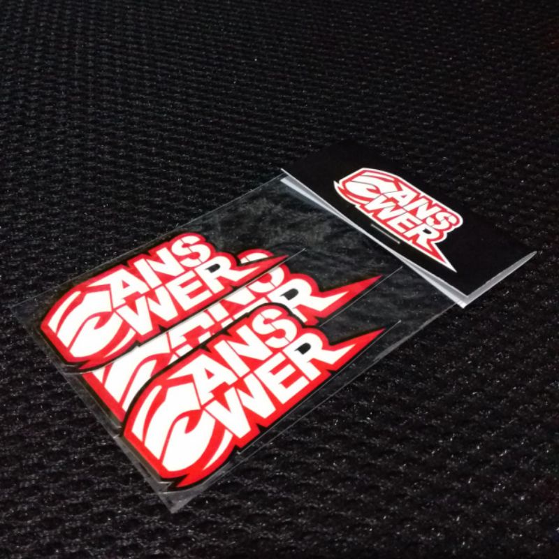 Stiker Shock Answer skok tabung