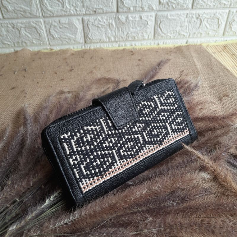 DOMPET WANITA ETNIK TENUN NTT KULIT ASLI KID-1