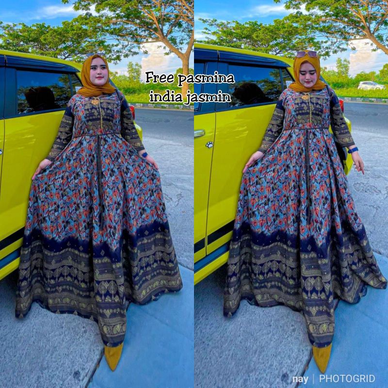 Gamis Bordir Thailand variasi Zebra n Macan