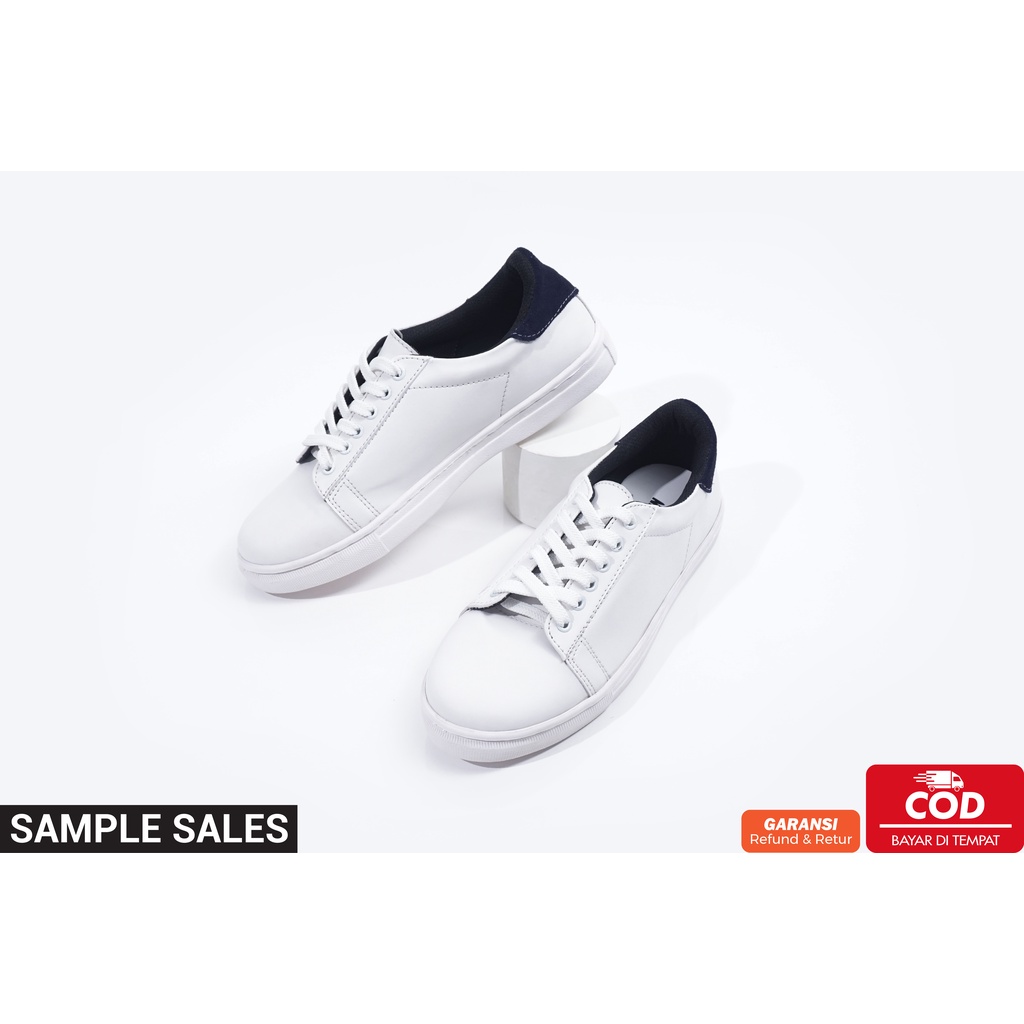 Sepatu Sneakers Putih Pria Wanita Original FLAZHBACK x RAVEN FOOTWEAR