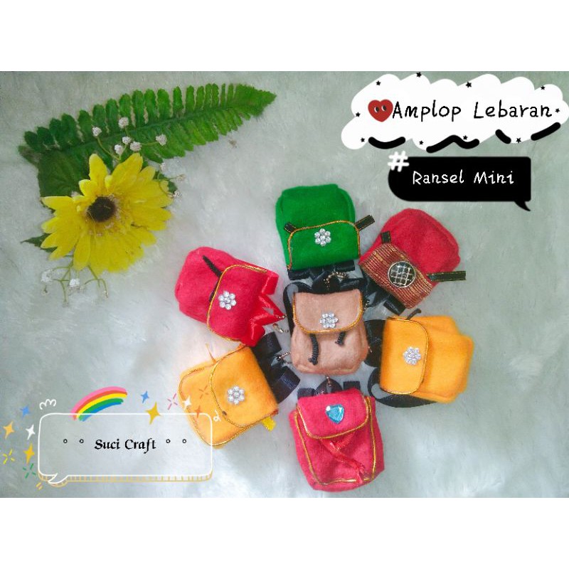 

Amplop Lebaran Flanel/Angpao Lebaran/Gantungan kunci bentuk Ransel mini/Souvenir Nikah