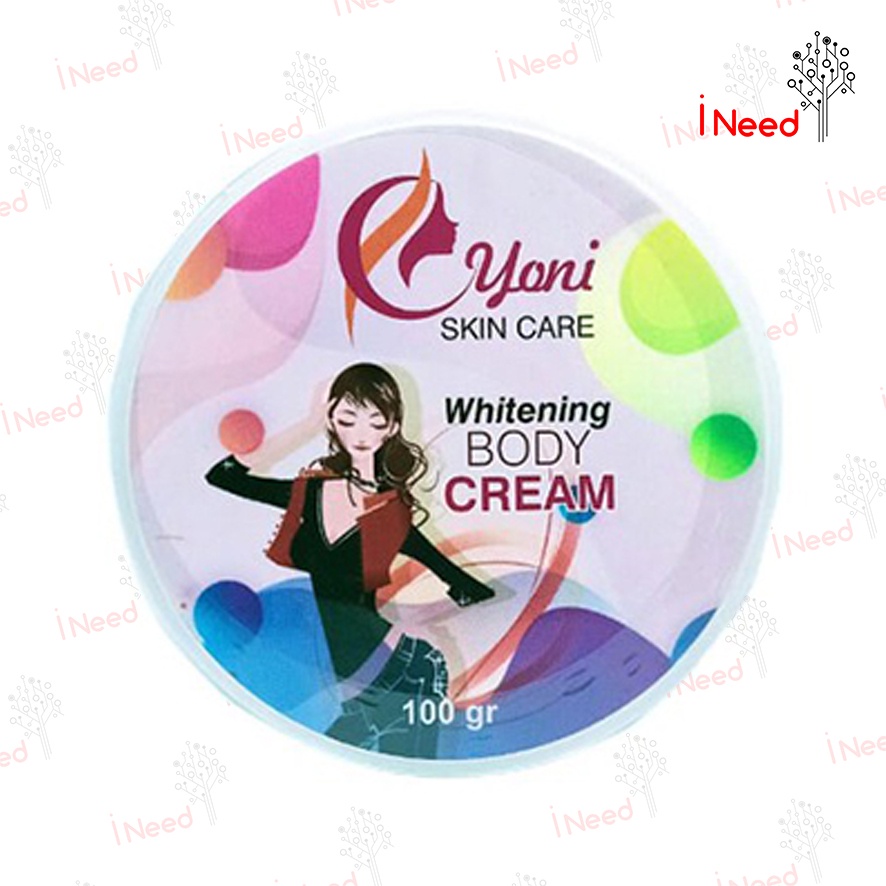 (INEED) (BPOM) YONI Whitening Body Cream 100gr - Yoni Skin Care Whitening Body Cream/Lotion