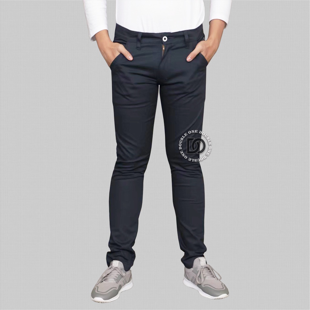 Celana Chino Pria Panjang Slim Fit Original FIFTEEN DENIM