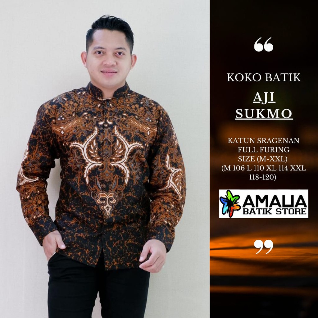 KOKO AJI SUKMO BATIKSOLOAMANAH KEMEJA BATIK SOLO PRIA LENGAN PANJANG PENDEK LAPIS FURING ATASAN PREMIUM MODERN KATUN HALUS KUMBARA OPO PINK KENCANA UNGU MANUK TARUNG PUTIH PARANG LASEM KLOWOR HIJAU NIRWANA 2 PAMELING HANUROGO PEKSI GOBYOK ARYA SALOKA NEW