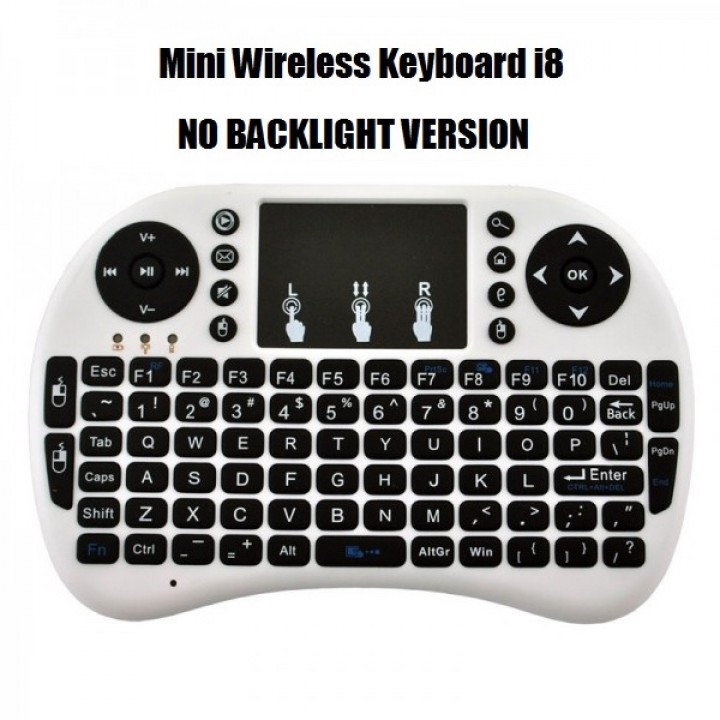 i8 - Mini Wireless Keyboard and Touchpad with NO BACKLIGHT Color