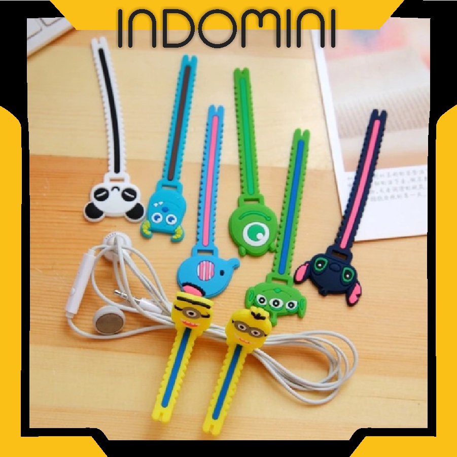 INDOMINI R558 KLIP KABEL CAS HP EARPHONE / PENGIKAT KABEL / CORD HOLDER 3D / AKSESORIS HANDPHONE