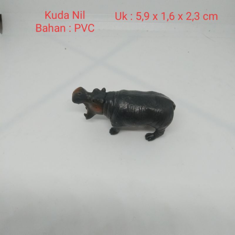Miniatur Hewan Kuda Nil Figure Hewan Kuda Nil