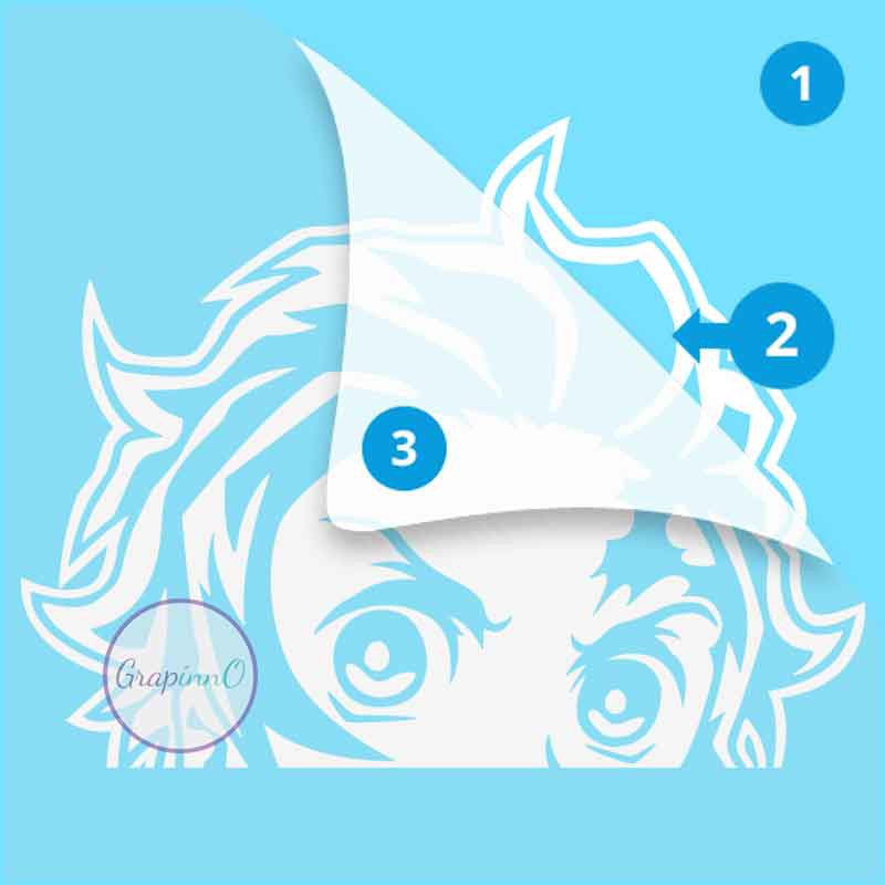 

Decal Sticker Demon Slayer Kimetsu no Yaiba Tanjiro Peeker Stiker